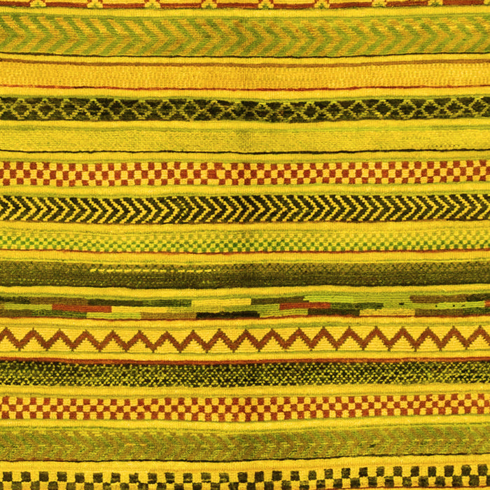 Machine Washable Oriental Yellow Modern Rug, wshabs2253yw