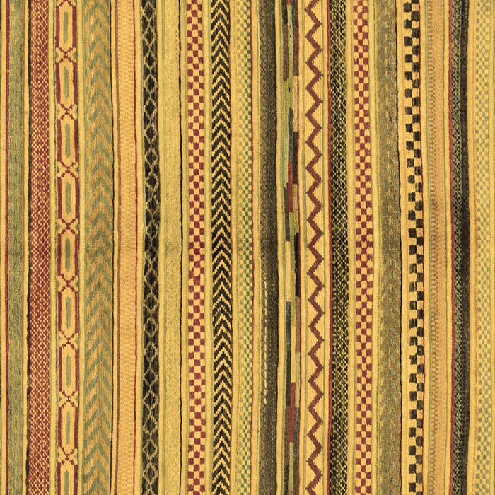 Square Machine Washable Oriental Brown Modern Rug, wshabs2253brn