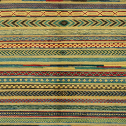 Square Machine Washable Abstract Dark Brown Rug, wshabs2254