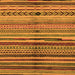 Square Oriental Orange Modern Rug, abs2254org