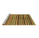 Sideview of Machine Washable Oriental Brown Modern Rug, wshabs2254brn