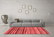 Modern Red Washable Rugs