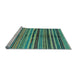 Sideview of Machine Washable Oriental Light Blue Modern Rug, wshabs2254lblu