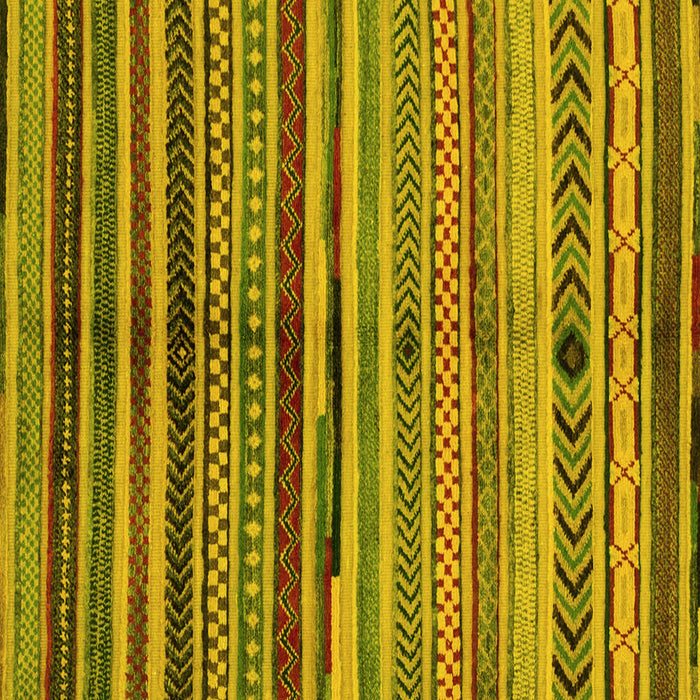 Square Oriental Yellow Modern Rug, abs2254yw