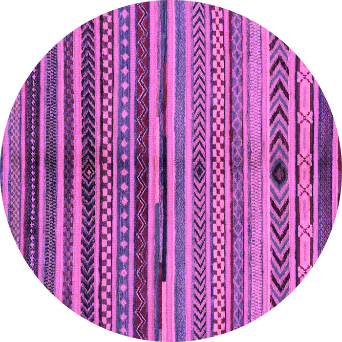 Round Oriental Purple Modern Rug, abs2254pur