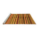 Sideview of Machine Washable Oriental Orange Modern Area Rugs, wshabs2254org