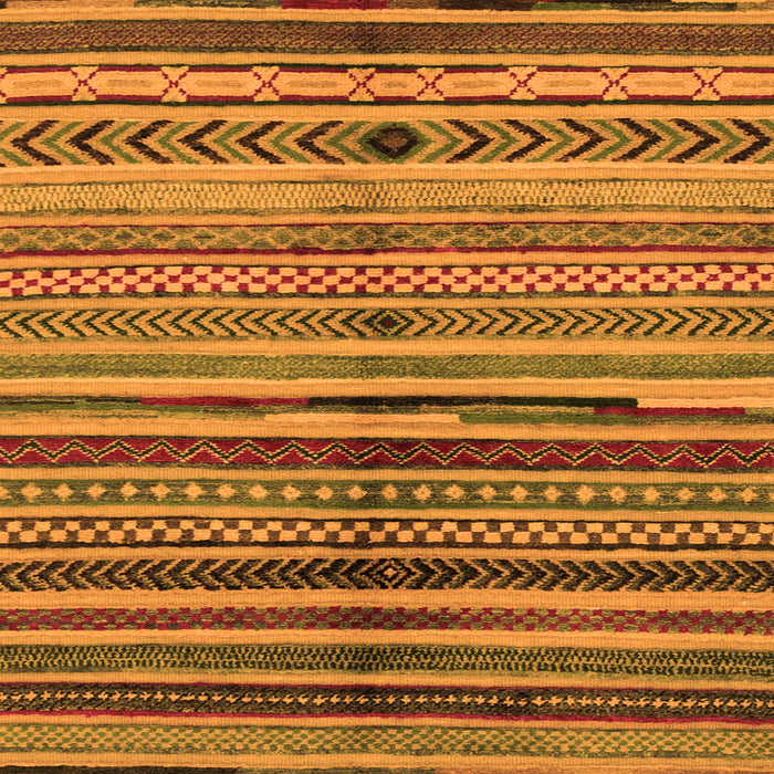 Square Machine Washable Oriental Orange Modern Area Rugs, wshabs2254org