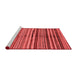 Modern Red Washable Rugs