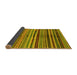 Sideview of Oriental Yellow Modern Rug, abs2254yw