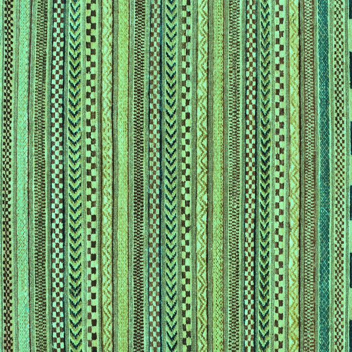 Square Machine Washable Oriental Turquoise Modern Area Rugs, wshabs2255turq