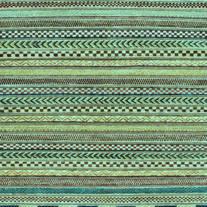 Square Machine Washable Oriental Light Blue Modern Rug, wshabs2255lblu