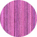 Round Oriental Purple Modern Rug, abs2255pur