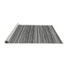 Sideview of Machine Washable Oriental Gray Modern Rug, wshabs2255gry