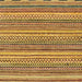 Square Abstract Orange Oriental Rug, abs2255