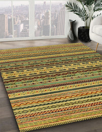 Abstract Orange Gold Oriental Rug, abs2256