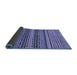 Sideview of Oriental Blue Modern Rug, abs2256blu