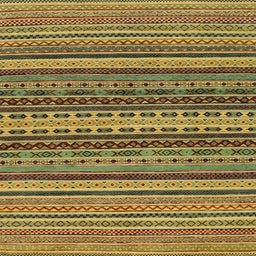 Square Abstract Orange Gold Oriental Rug, abs2256
