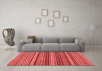 Machine Washable Oriental Red Modern Rug, wshabs2256red