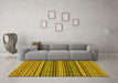 Machine Washable Oriental Yellow Modern Rug in a Living Room, wshabs2256yw