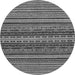 Round Oriental Gray Modern Rug, abs2256gry