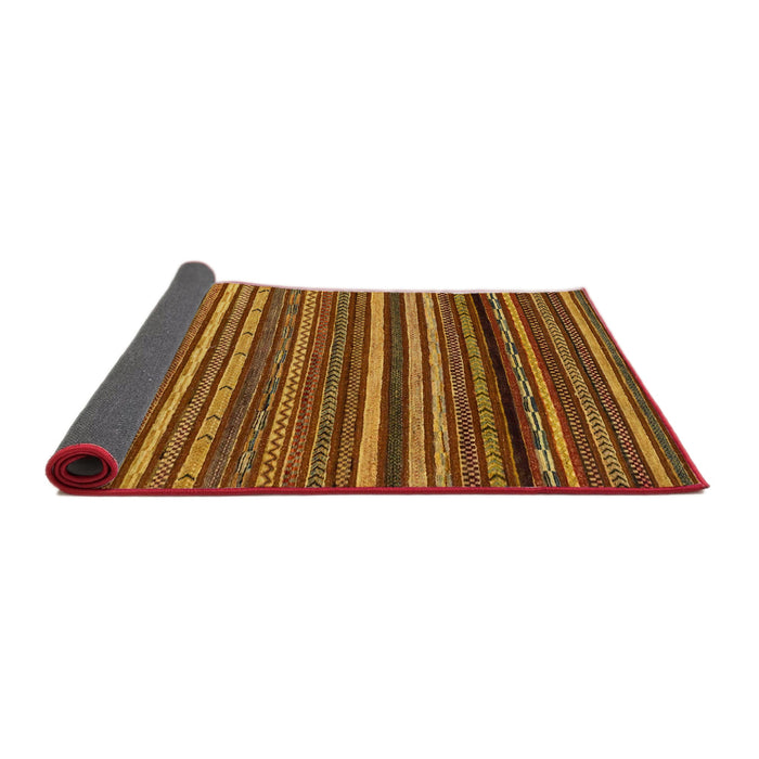 Sideview of Abstract Red Oriental Rug, abs2257