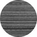 Round Machine Washable Oriental Gray Modern Rug, wshabs2257gry