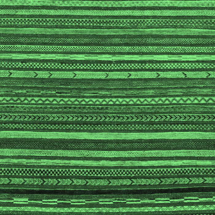 Machine Washable Oriental Emerald Green Modern Area Rugs, wshabs2257emgrn