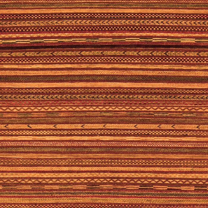 Square Oriental Orange Modern Rug, abs2257org