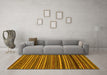 Machine Washable Oriental Yellow Modern Rug in a Living Room, wshabs2257yw