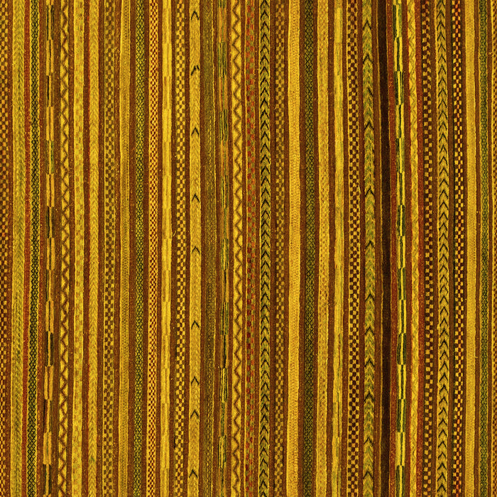 Square Oriental Yellow Modern Rug, abs2257yw