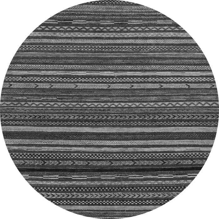 Round Oriental Gray Modern Rug, abs2257gry