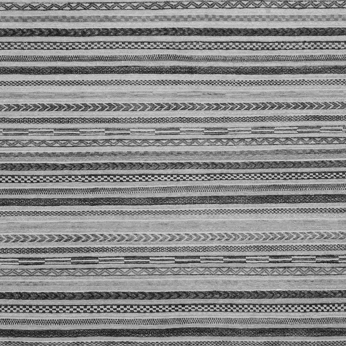 Square Machine Washable Oriental Gray Modern Rug, wshabs2258gry