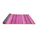 Sideview of Oriental Pink Modern Rug, abs2258pnk