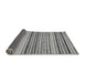 Sideview of Oriental Gray Modern Rug, abs2258gry