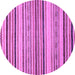 Round Oriental Purple Modern Rug, abs2258pur