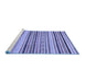 Sideview of Machine Washable Oriental Blue Modern Rug, wshabs2258blu