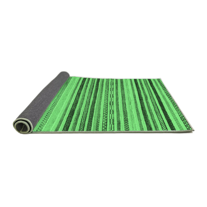 Sideview of Oriental Emerald Green Modern Rug, abs2258emgrn