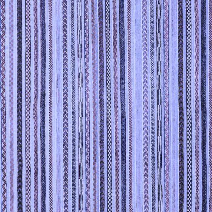 Square Machine Washable Oriental Blue Modern Rug, wshabs2258blu