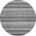 Round Oriental Gray Modern Rug, abs2258gry