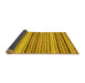 Sideview of Oriental Yellow Modern Rug, abs2258yw