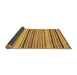 Sideview of Oriental Brown Modern Rug, abs2258brn