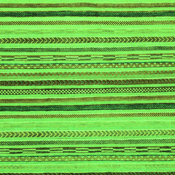 Machine Washable Oriental Green Modern Area Rugs, wshabs2258grn