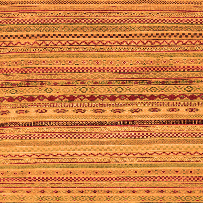 Square Machine Washable Oriental Orange Modern Area Rugs, wshabs2259org