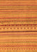 Machine Washable Oriental Orange Modern Area Rugs, wshabs2259org