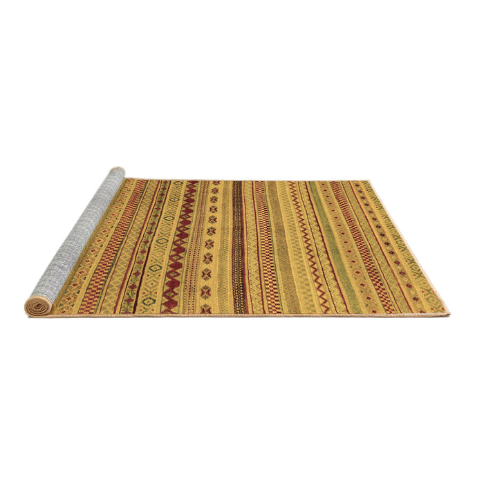 Sideview of Machine Washable Oriental Brown Modern Rug, wshabs2259brn