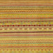 Square Abstract Yellow Oriental Rug, abs2259