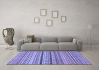 Machine Washable Oriental Blue Modern Rug, wshabs2259blu