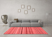 Machine Washable Oriental Red Modern Rug, wshabs2259red