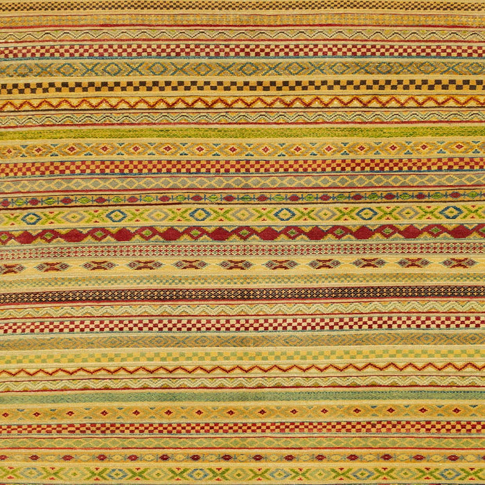 Square Machine Washable Abstract Yellow Rug, wshabs2259