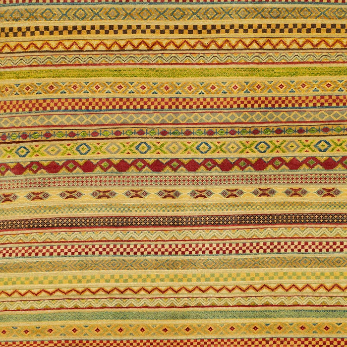 Machine Washable Abstract Yellow Rug, wshabs2259